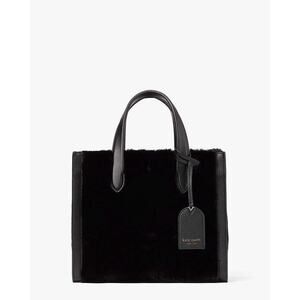 Kate Spade Manhattan Black Faux-fur Small Tote K5501